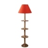 Devansh Shelf Wooden Floor Lamp