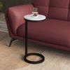 Collins Metal Drink Table in Black Finish