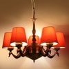 Devansh Gold Antique Wall Mounted Lamp With Off-White Cotton Shade