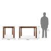 Catria - Martha 4 Seater Dining Table Set (Colour- Wheat Brown , Finish- Teak)