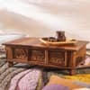 Sierra Hathi Solid Sheesham Wood Storage Coffee Table Natural