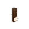 Seonn Engineered Wood Bookshelf in Maple & Beige