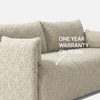 Cozychic Wood 3 Seater With Upholstery Non Storage Sofa In Yellow Colour