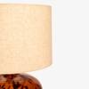 Auburn Handicrafted Table Lamp in Samber and black Colour