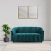 Camro Fabric Sofa (Teal Blue)