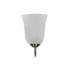 Devansh Steel Electric Wall Light in Steel Colour with White Shade Count of 1 Light