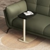 Otis C table in Black and Champagne finish