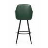 Doe Buck Luxury Faux Leather Counter Height Bar Stool in Green Colour