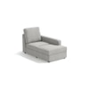 Apollo Compact Sofa (Colour : Vapour Grey, Cushion : Soft, Back Type : High Back, Seating Capacity : Right Aligned 2 Seater + Right Aligned Chaise + Ottoman)