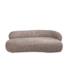 Luxelounge Wood 3 Seater With Upholstery Non Storage Sofa In Grey Colour