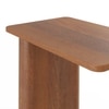 Rohe Solid Wood C Table in Amber Walnut Finish