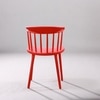 Kepler Brooks Aura Cafeteria Dining Chair in Red Colour