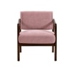 Citrus Boucle Fabric Arm Chair in Pink