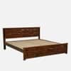 Kairova Non Storage Solid Wood Bed King Size in Provincial Teak Finish