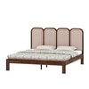 Aaram Solid Wood Queen Size Bed Non Storage in Provincial Teak Finish
