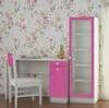 Celestia Kids Study Set with Desk Bookshelf and Wooden Chair in Barbie Pink Colour