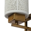 Eliante Modern Wall Lights Mild Steel & Glass Material Antique Gold & White Finish