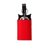 Devansh Solid Wood Electric Wall Light in Brown Colour with Red Shade Count of 1 Light