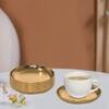 Metalsmith Metal Coaster Set of 6 Gold Finish Table Coasters
