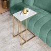 Tory Metal Sofa C Table In Gold Finish