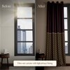 Stoa Paris Satin Long Door Curtains, Room Darkening Blackout Curtains Pack of 2, Royal Rouge - with Back Lining