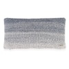 Ombre Moss Knit Cushion Cover  Natural Blue Grey 12X20  Inches