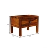 Rama Solid Wood Bedside Table in Honey Finish