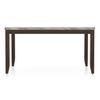 Matteo Stone 6 Seater Dining Table In Dark Walnut Finish
