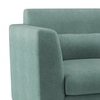 Lewis 2 Seater Fabric Sofa in Dusty Turquoise Velvet Colour