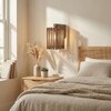 Elegant Brown Solid Wood Wall Lights