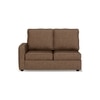 Apollo Compact Sofa (Colour : Mocha, Cushion : Soft, Back Type : High Back, Seating Capacity : Right Aligned 2 Seater + Right Aligned Chaise + Ottoman)