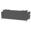 Daraco Velvet L shape 5 Seater Sofa in dark Gery Color