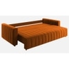 Beliss 3 Pull Out Sofa Cum Bed ith storage In Orange Colour