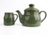 Midnight Bloom Green Tea Set with Serving Tray