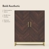 Nina 24 Pairs Solid Wood Shoe Cabinet In Mango Walnut Finish
