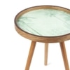 Grove Solid Wood Side Table in Forest Green Finish
