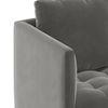 Florence Luxe 2 Seater Fabric Sofa in Ash Grey Velvet Colour