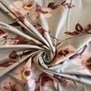 Kian Coffee Floral 400 TC Cotton Flat Super King Size Bedsheet with 2 Pillow Covers – Threads