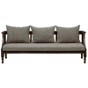 Colen 3 Seater Seater Wooden Sofa in Grey Fabric