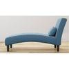 Fiest Velvet Chaise Launger in Blue Colour