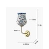 Devansh Metal Electric Wall Light in Gold Colour with Multicolor Shade Count of 1 Light
