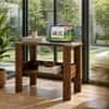 Spydercraft Spacio Modern Study Table in Columbian Walnut Finish