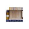 Pinwheels Bunk Bed with Storage in Oak Colour BKBB044
