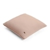 Zig Zag Cameo Pink  And Natural Quilted Cushion Cover 18X18 Inches