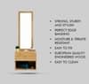 Hexa Red Engineered Wood Dressing Table in Giant Wood Colour
