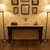 Lowe Solid Wood Console Table in Mango Natural & Walnut