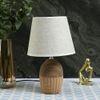 Ceramic Table Lamp Brown Timeless Elegant Design