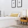 Hexa Engineered Wood Modern Single Bed With Headboard With Storage In Frosty White