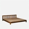 Hertfort Solid Wood King  Size Bed Without Storage (Provincial Teak Finish)