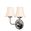 Devansh Dual Steel Metal  Wallmounted Lamp With Cotton Off-White Shade